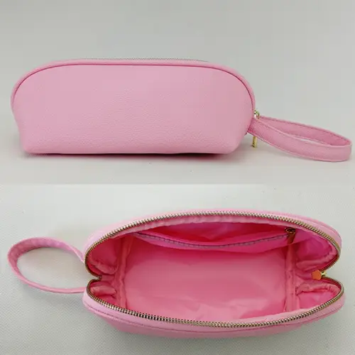 Wholesale Lower Price Portable Bridesmaid Gift Metal Zipper Makeup Storage Cosmetic Pouch Bag